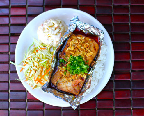 Tutu's Mahi Mahi Ponzu & Fried Shallot